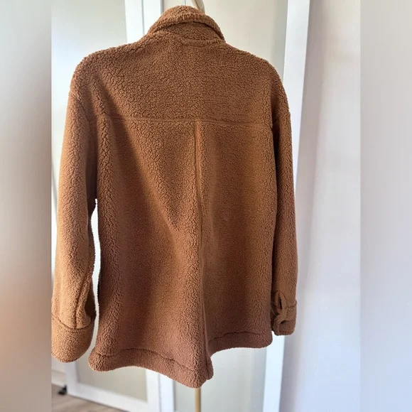 Universal Thread Warm Brown Teddy Jacket - Picture 2 of 3